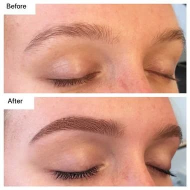Eyebrow tinting + eyebrow wax threading